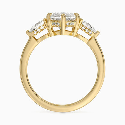 3.50 Marquise Kesim Hidden Halo Tasarım Tektaş Laboratuvar Pırlanta Yüzük - Nilora