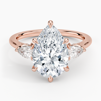 1.60 Carat Princess Halo Design Solitaire Lab Diamond Ring 18K - Florina 