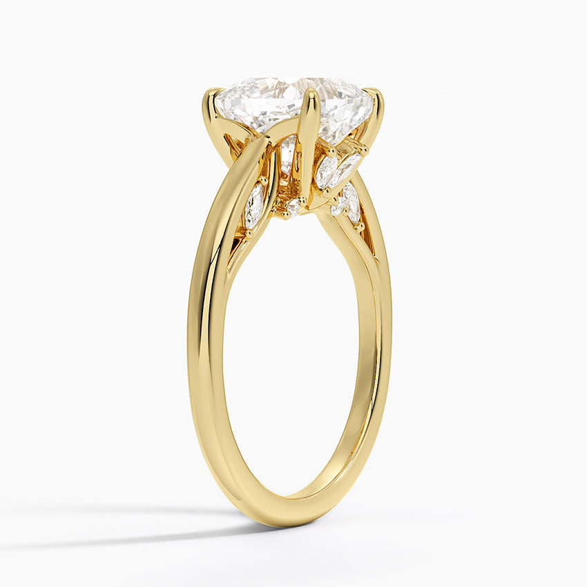 3.30 Cushion Kesim Hidden Halo Tasarım Tektaş Laboratuvar Pırlanta Yüzük - Dalara