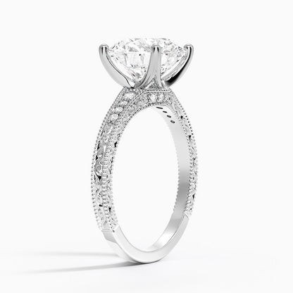 3.15 Hidden Halo Tasarım Tektaş Laboratuvar Pırlanta Yüzük - Silora