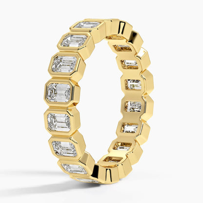 Tam Tur 3,00 Karat Yuvarlak Kesim Laboratuvar Pırlanta Yüzük 18K - Bold Diamonds