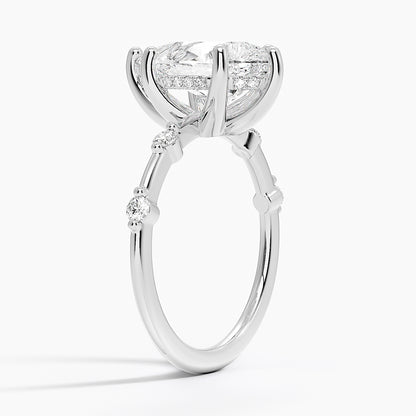 3.20 Damla Kesim Hidden Halo Tasarım Tektaş Laboratuvar Pırlanta Yüzük - Zelora