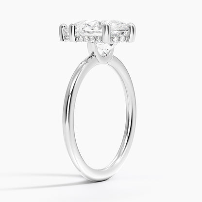 3.10 Damla Kesim Hidden Halo Tasarım Tektaş Laboratuvar Pırlanta Yüzük - Melara