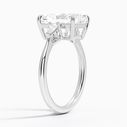 1.60 Carat Princess Halo Design Solitaire Lab Diamond Ring 18K - Florina 