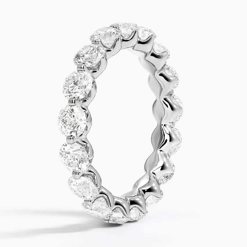Yarım Tur 1.50 Karat Yuvarlak Kesim Laboratuvar Pırlanta Yüzük 18K - Bold Diamonds