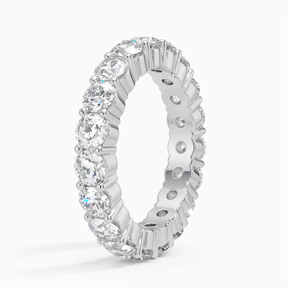 Tam Tur 3,00 Karat Yuvarlak Kesim Laboratuvar Pırlanta Yüzük 18K - Bold Diamonds