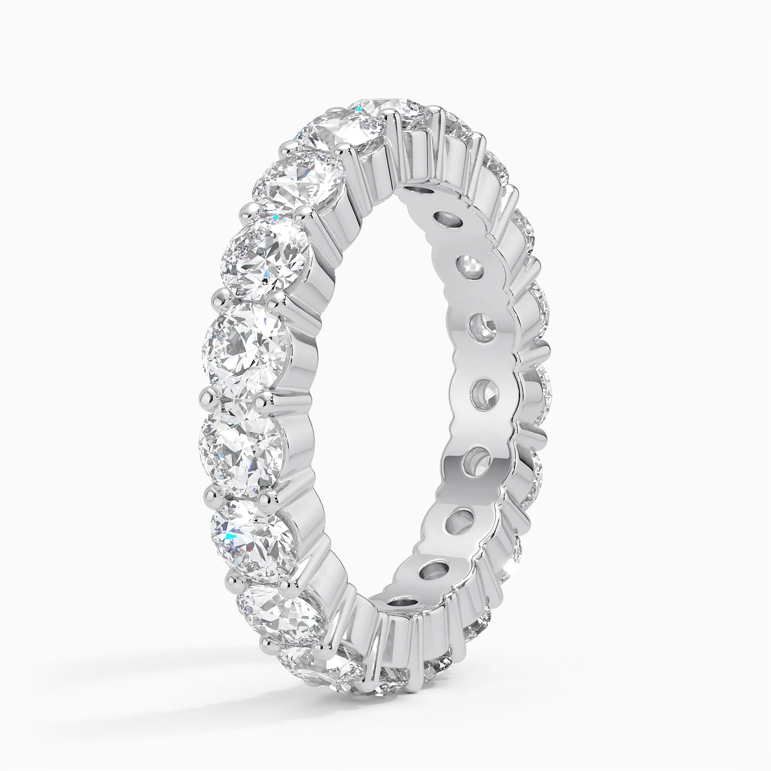 Tam Tur 3,00 Karat Yuvarlak Kesim Laboratuvar Pırlanta Yüzük 18K - Bold Diamonds