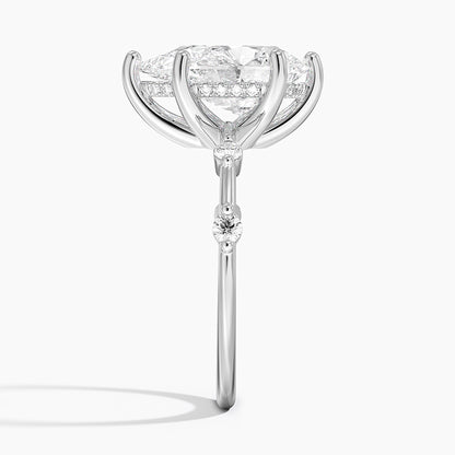 3.20 Damla Kesim Hidden Halo Tasarım Tektaş Laboratuvar Pırlanta Yüzük - Zelora