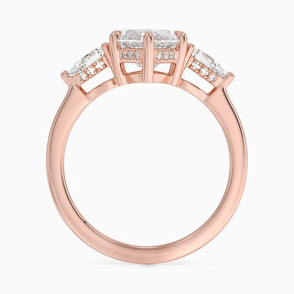 3.50 Marquise Kesim Hidden Halo Tasarım Tektaş Laboratuvar Pırlanta Yüzük - Nilora