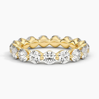 Yarım Tur 1.50 Karat Yuvarlak Kesim Laboratuvar Pırlanta Yüzük 18K - Bold Diamonds