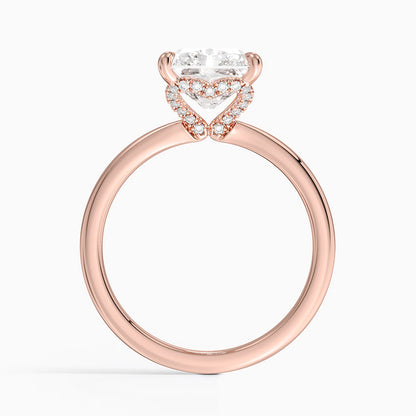 3.15 Radiant Kesim Hidden Halo Tasarım Tektaş Laboratuvar Pırlanta Yüzük - Vilora