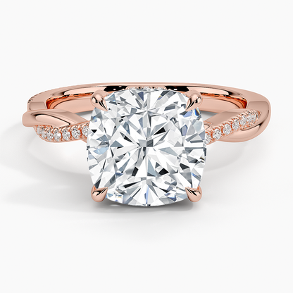 1.60 Carat Princess Halo Design Solitaire Lab Diamond Ring 18K - Florina 
