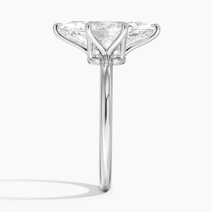 3.10 Marquise Kesim Hidden Halo Tasarım Tektaş Laboratuvar Pırlanta Yüzük - Eylora