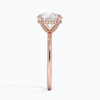 1.60 Carat Princess Halo Design Solitaire Lab Diamond Ring 18K - Florina 