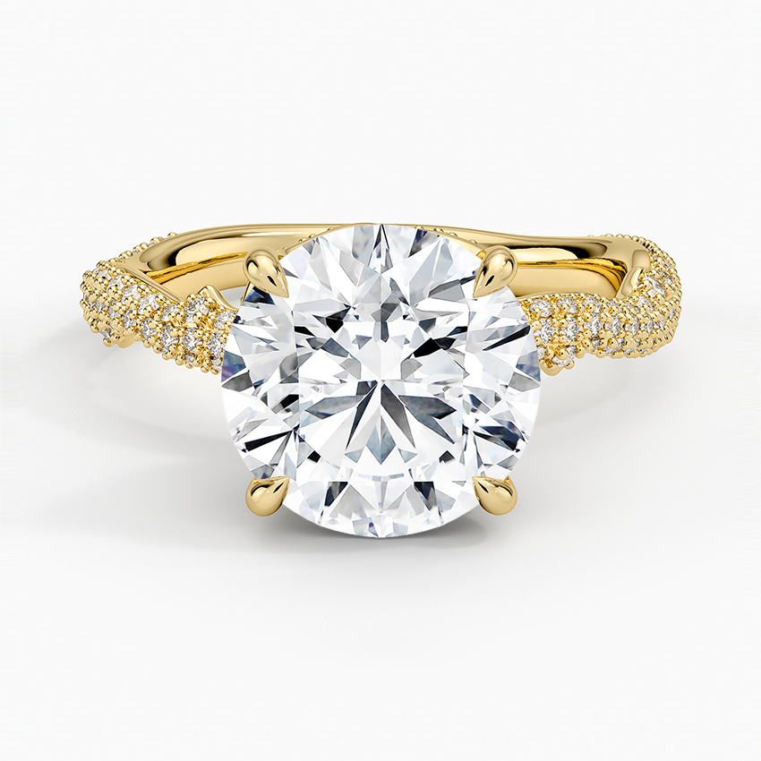 3.75 Hidden Halo Tasarım Tektaş Laboratuvar Pırlanta Yüzük - Filara