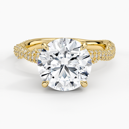 3.75 Hidden Halo Tasarım Tektaş Laboratuvar Pırlanta Yüzük - Filara