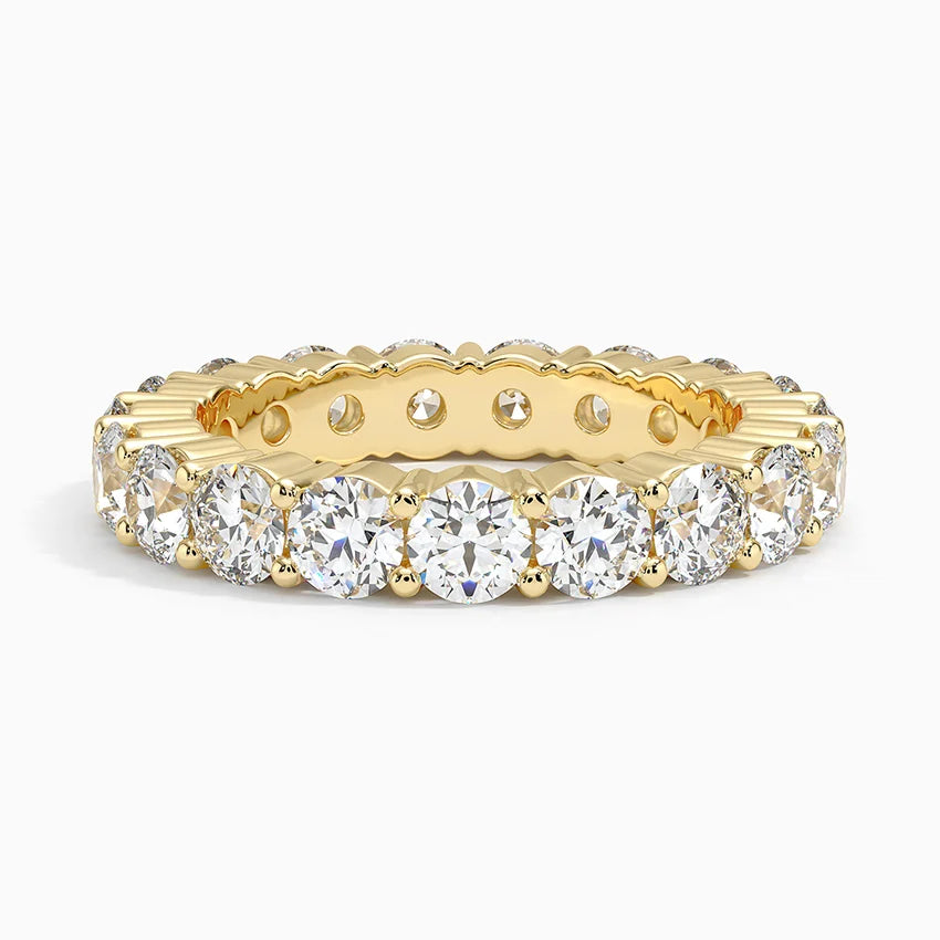 Tam Tur 3,00 Karat Yuvarlak Kesim Laboratuvar Pırlanta Yüzük 18K - Bold Diamonds