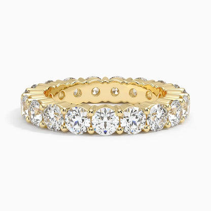 Tam Tur 3,00 Karat Yuvarlak Kesim Laboratuvar Pırlanta Yüzük 18K - Bold Diamonds