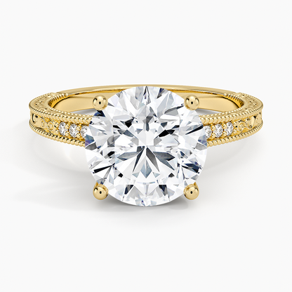 3.15 Hidden Halo Tasarım Tektaş Laboratuvar Pırlanta Yüzük - Silora