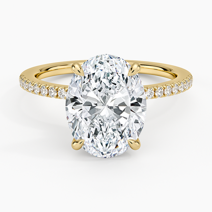 1.60 Carat Princess Halo Design Solitaire Lab Diamond Ring 18K - Florina 