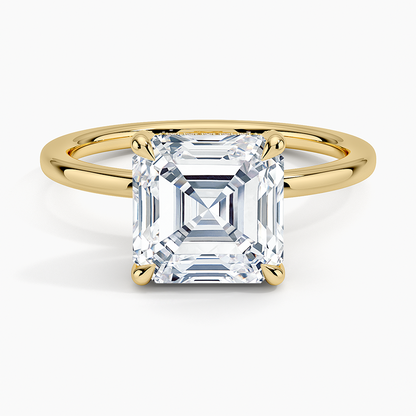 1.60 Carat Princess Halo Design Solitaire Lab Diamond Ring 18K - Florina 