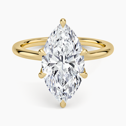 1.60 Carat Princess Halo Design Solitaire Lab Diamond Ring 18K - Florina 
