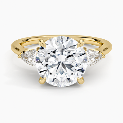 1.60 Carat Princess Halo Design Solitaire Lab Diamond Ring 18K - Florina 