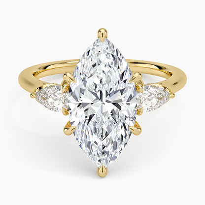 1.60 Carat Princess Halo Design Solitaire Lab Diamond Ring 18K - Florina 