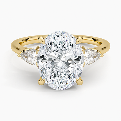 1.60 Carat Princess Halo Design Solitaire Lab Diamond Ring 18K - Florina 
