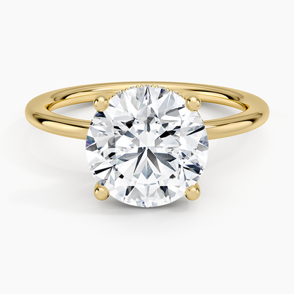 3.10 Hidden Halo Tasarım Tektaş Laboratuvar Pırlanta Yüzük - Melara