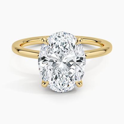 1.60 Carat Princess Halo Design Solitaire Lab Diamond Ring 18K - Florina 