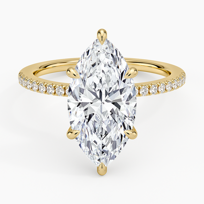 1.60 Carat Princess Halo Design Solitaire Lab Diamond Ring 18K - Florina 
