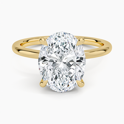 1.60 Carat Princess Halo Design Solitaire Lab Diamond Ring 18K - Florina 
