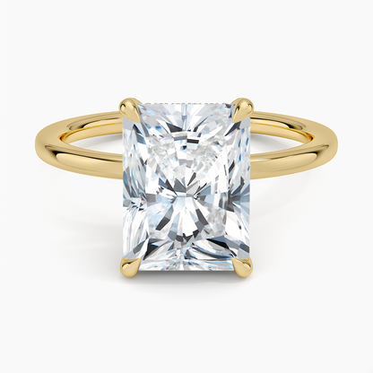 1.60 Carat Princess Halo Design Solitaire Lab Diamond Ring 18K - Florina 