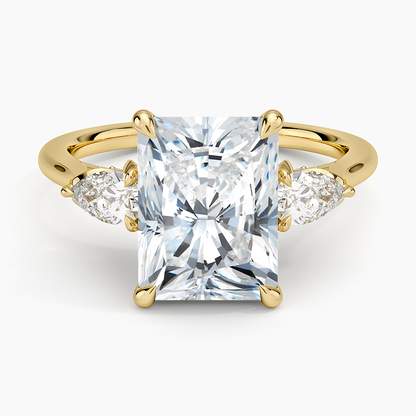 1.60 Carat Princess Halo Design Solitaire Lab Diamond Ring 18K - Florina 