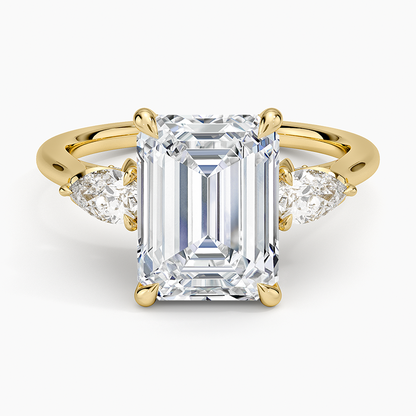 1.60 Carat Princess Halo Design Solitaire Lab Diamond Ring 18K - Florina 