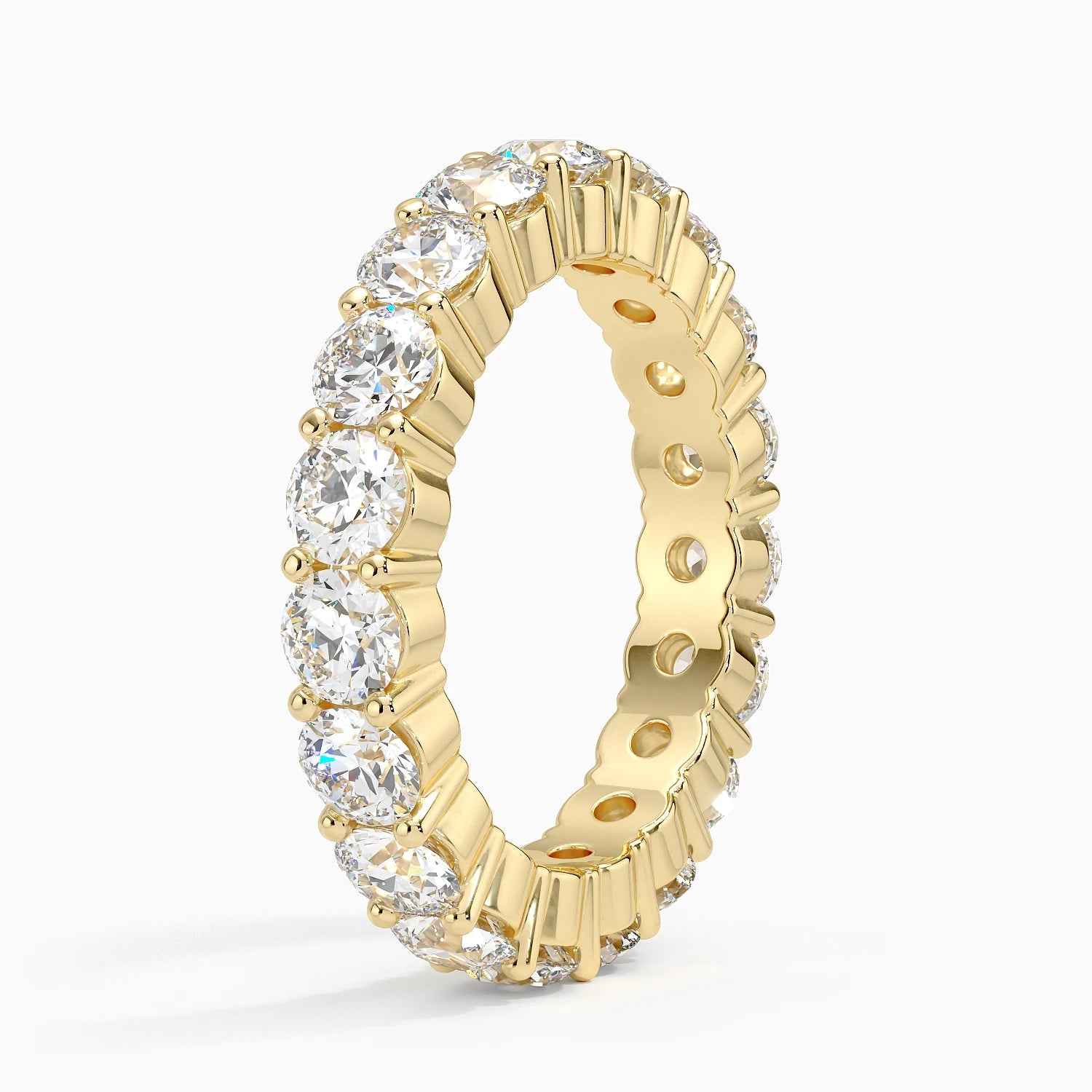 Tam Tur 3,00 Karat Yuvarlak Kesim Laboratuvar Pırlanta Yüzük 18K - Bold Diamonds
