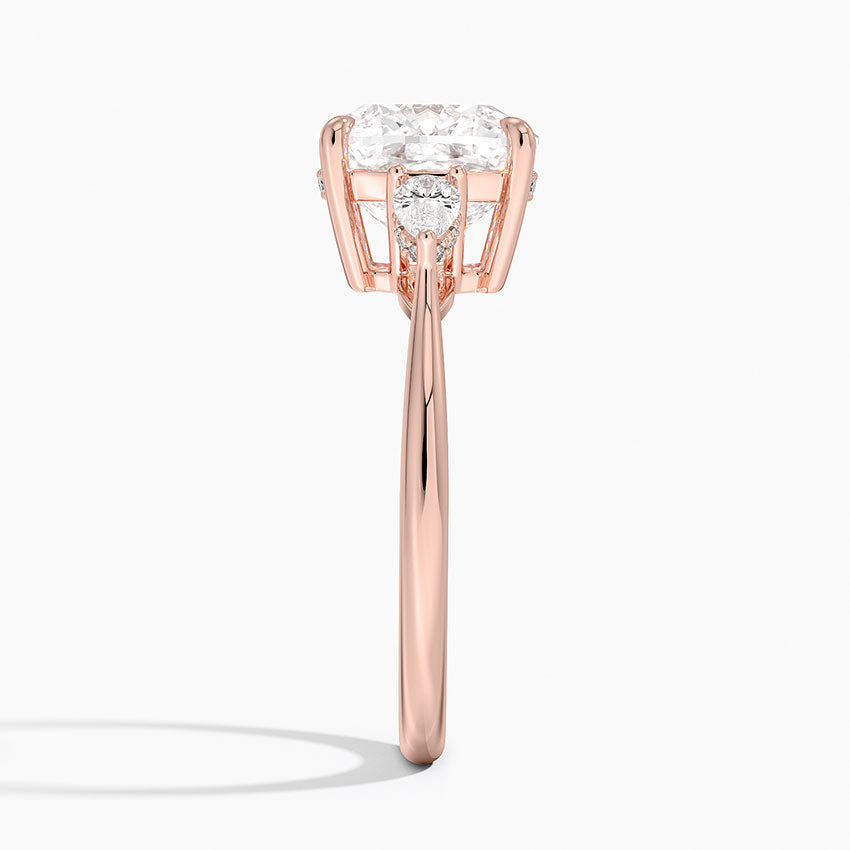 1.60 Carat Princess Halo Design Solitaire Lab Diamond Ring 18K - Florina 