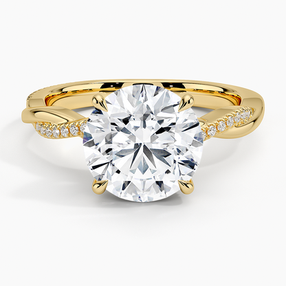 1.60 Carat Princess Halo Design Solitaire Lab Diamond Ring 18K - Florina 