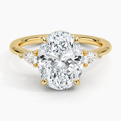 1.60 Carat Princess Halo Design Solitaire Lab Diamond Ring 18K - Florina 