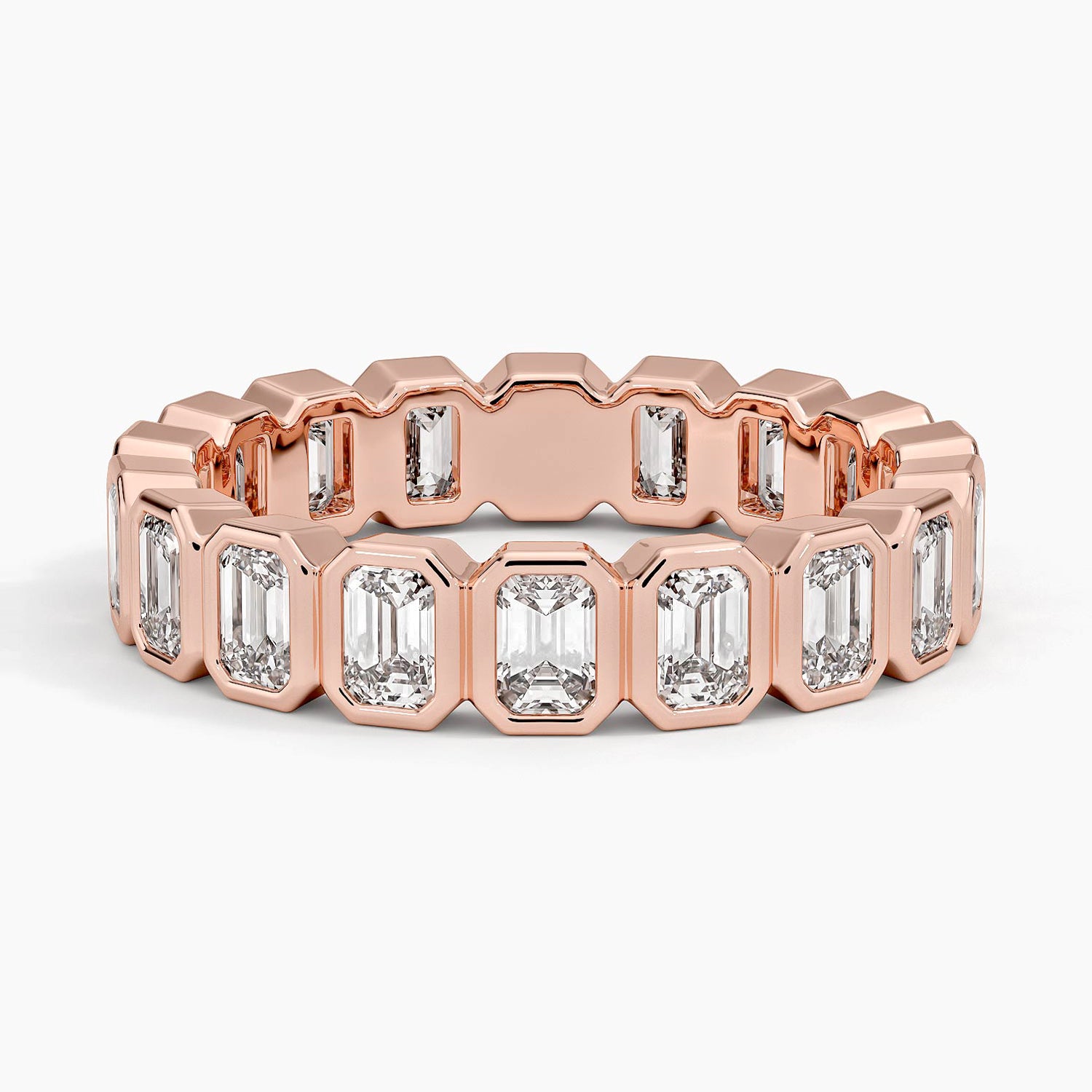 Tam Tur 3,00 Karat Yuvarlak Kesim Laboratuvar Pırlanta Yüzük 18K - Bold Diamonds