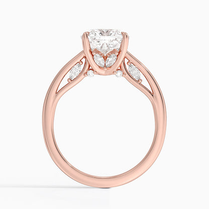 3.30 Cushion Kesim Hidden Halo Tasarım Tektaş Laboratuvar Pırlanta Yüzük - Dalara