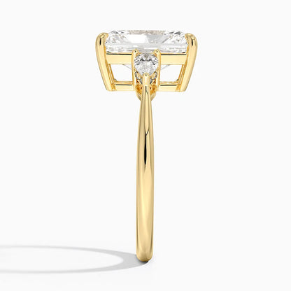 1.60 Carat Princess Halo Design Solitaire Lab Diamond Ring 18K - Florina 