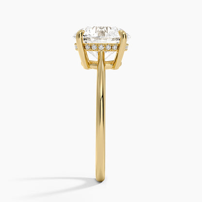 3.10 Hidden Halo Tasarım Tektaş Laboratuvar Pırlanta Yüzük - Tilora