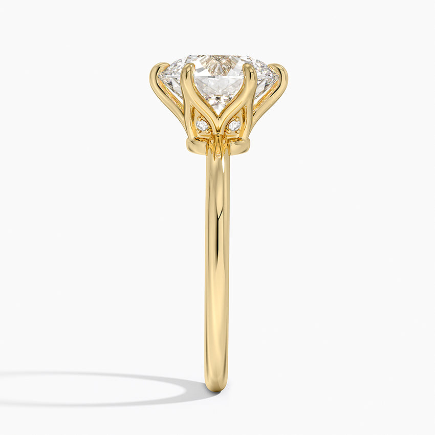 3.10 Hidden Halo Tasarım Tektaş Laboratuvar Pırlanta Yüzük - Eylora