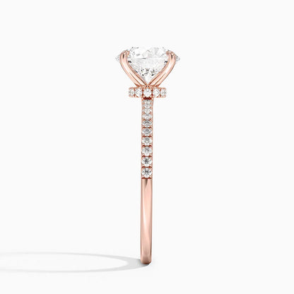 1.60 Carat Princess Halo Design Solitaire Lab Diamond Ring 18K - Florina 