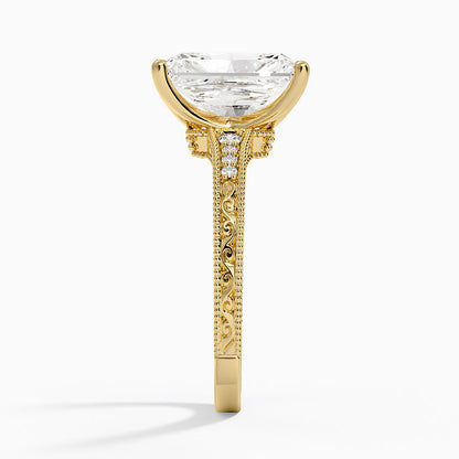 3.15 Radiant Kesim Hidden Halo Tasarım Tektaş Laboratuvar Pırlanta Yüzük - Silora