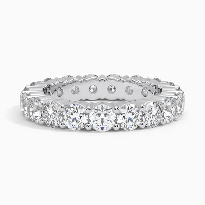 Tam Tur 3,00 Karat Yuvarlak Kesim Laboratuvar Pırlanta Yüzük 18K - Bold Diamonds
