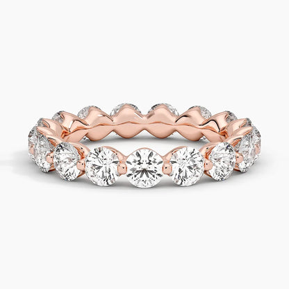 Yarım Tur 1.50 Karat Yuvarlak Kesim Laboratuvar Pırlanta Yüzük 18K - Bold Diamonds