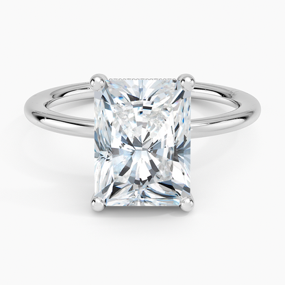 3.10 Radiant Kesim Hidden Halo Tasarım Tektaş Laboratuvar Pırlanta Yüzük - Melara